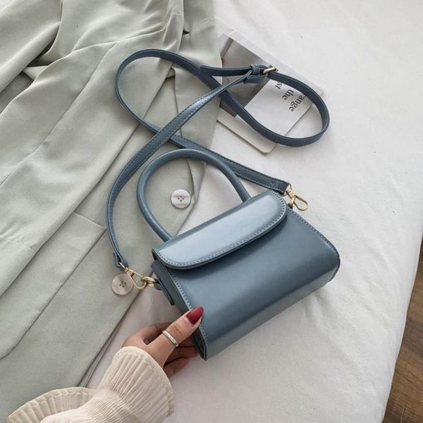

solid pu leather women shoulder bags 2020 mini lady handbag design small crossbody bags for women travel female totes