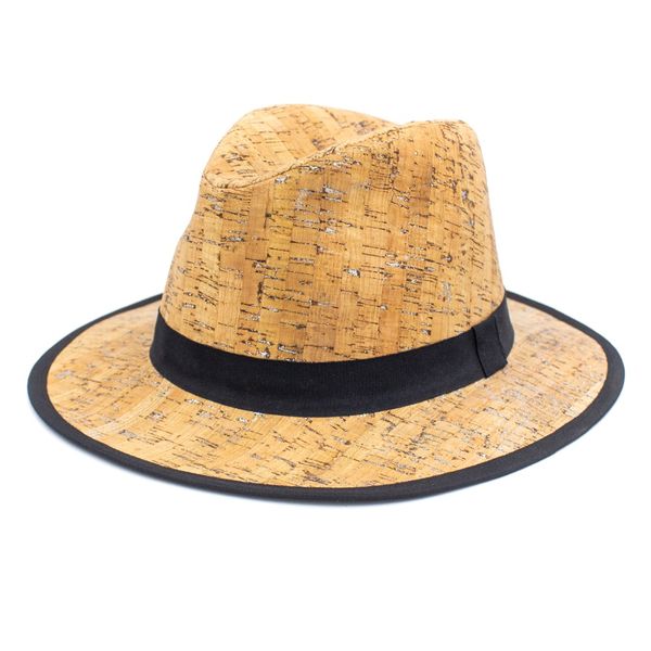 

cork round hat, natural cork with several textures -018, Blue;gray