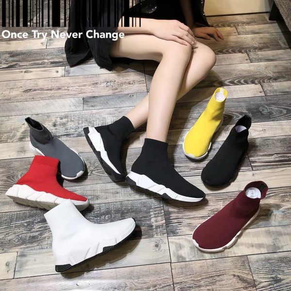 

fashion men women socks boots designer speed trainer black white blue red pink flat mens trainers sneakers runner casual shoes