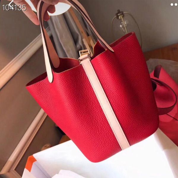 

2019 red new fashion designer women strap shoulder bag good quality shoulder shopping bags designer mini bucket bag messenger shopping tote