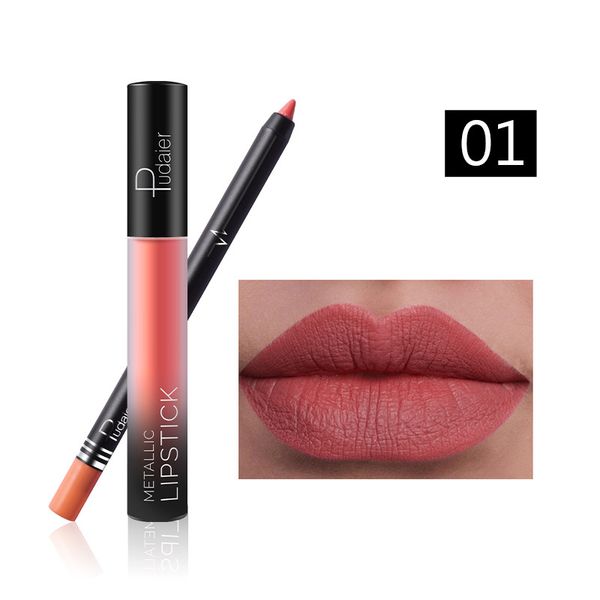 

matte foggy lip liner lip gloss multi-color optional non-stick cup no fading lipstick set 26 colors