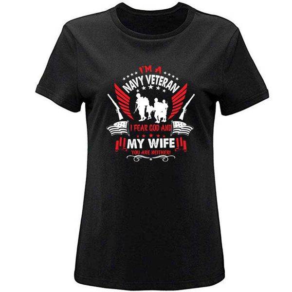 

funny i'm a navy veteran t-shirt fitted men's tshirt big size xxxl humorous t-shirts man hiphop, White;black