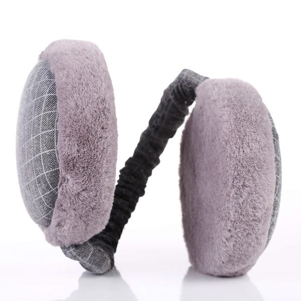

women warm earmuffs winter cotton plush ear cover velvet windproof folding warm plush girl earmuffs 6 colors ing, Blue;gray
