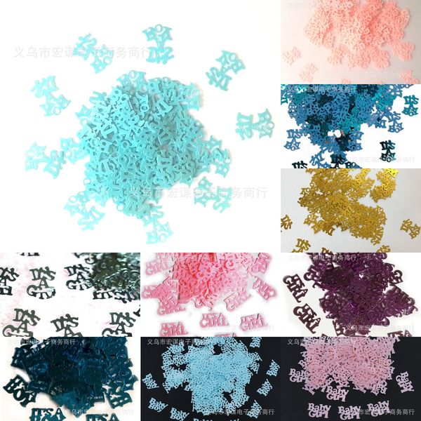 

it's boy/girl baby bath party children ornaments boy and girl scraps of children's clothing sequins ornament sequins paper, Slivery;white