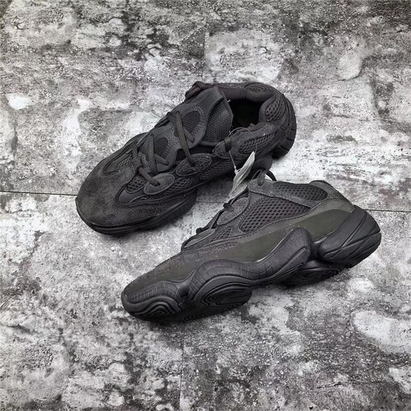 

authentic 2020 desert rat 500 utility black blush kanye west super moon yellow casual shoes for men women v1yezy1 500 sneakers size 7 -13