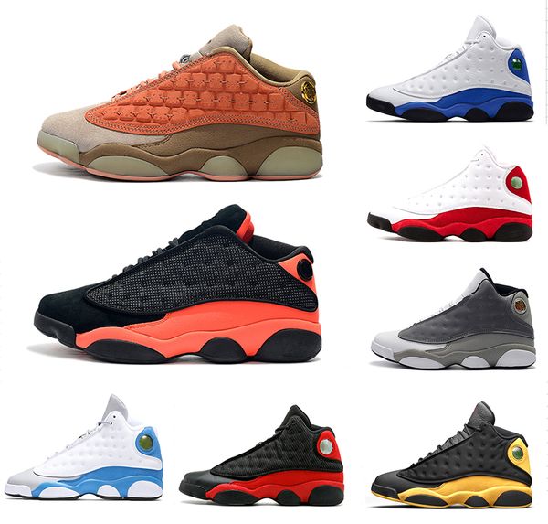 

2019 basketball shoes xiii 13s atmosphere grey cap and gown 13 men basketball shoes phantom black terracotta blush sports sneaker 41-47