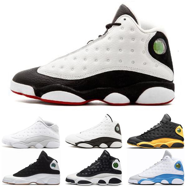 

new designer 13 13s mens basketball shoes italy blue melo class of 2003 pure money black cat bred flint sports sneakers size 7-13