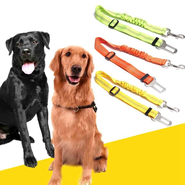 

8 colors adjustable vehicle car pet dog safety seat belt pet harness restraint lead leash clip safety supplies accessories