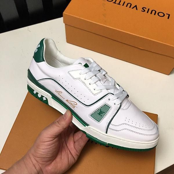 

mens designer shoes fashion low help luxury casual sneakers leather comfortable youth dress shoes travel men work shoes, Black