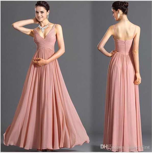 

розовый шифон длинное лето халат невесты сексуальное backless свадебное платье гость обручальное платье wrap женщин платье, White;black