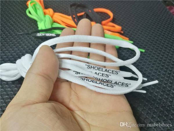 

OFF Shoe SHOELACES 4 Color Laces Black White Green Orange Shoe Laces Parts & Accessories Lace Shoes