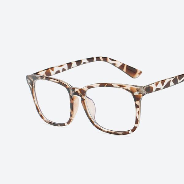 Großhandels-Rahmen-Quadrat-Brillen-Rahmen-klare Linse Myopie-Nerd-Schwarz-Sonnenbrille-zweifarbige Niet-Brillen-Rahmen-Frauen