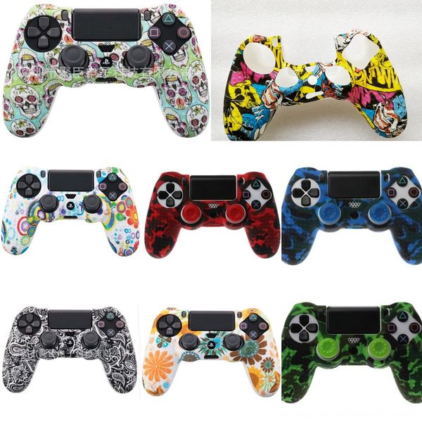 

lylp0 soft gel rubber silicone skin slim cover case for playstation 4 ps4 pro ps4 grip gamepad joystick protective