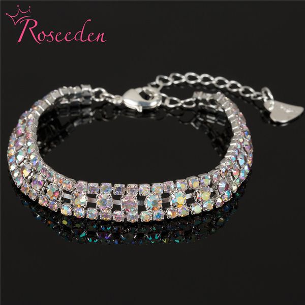 

sell woman ab rhinestone luxury bracelets & bangles wholesale rhinestone fashion bracelets wedding gifts re3310, Black