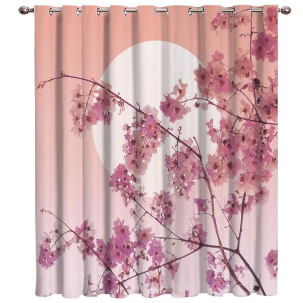 

japanese sakura cherry blossoms window treatments curtains valance window curtains dark curtain rod living room indoor drapes