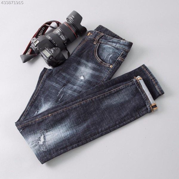 

2019 new mens jeans mens denim pants trousers n663*2122sanxun7, Black;white