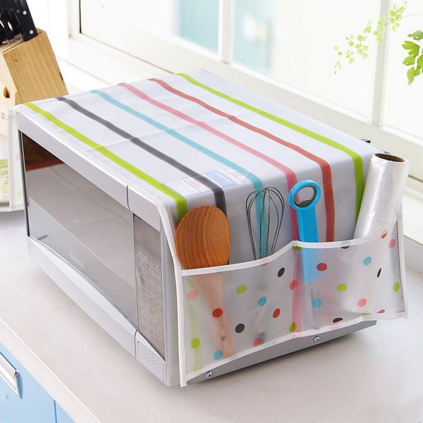 

peva microwave dust cover microwave oven bag oven cover towel oil printing waterproof dust cover household items 85*34cm f4