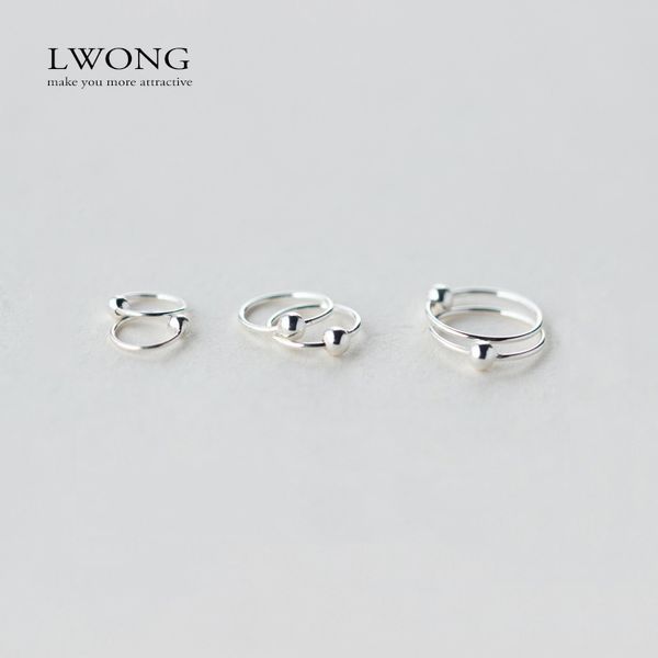 

lwong minimalist ear piercing tragus helix cartilage earrings 925 sterling sliver tiny ball huggie hoop earrings 8mm 10mm 12mm, Golden;silver