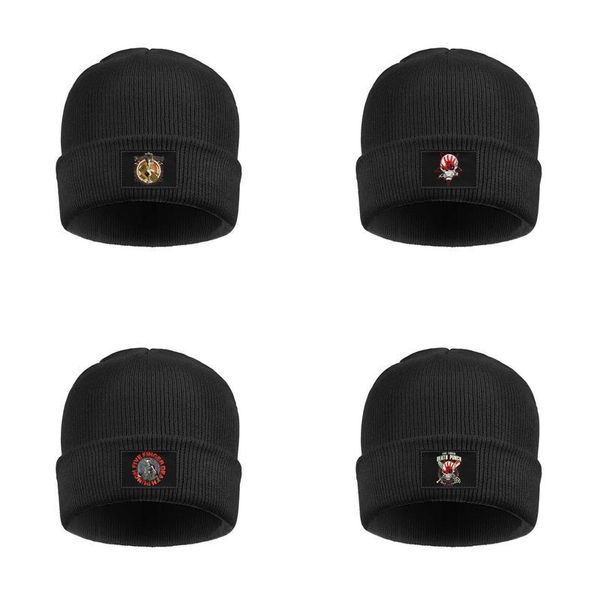 

приступы моды five finger death punch круто logo fine knit часы beanie hat under каски шляпа got ваши шесть альбомы декор дизайн 5fdp 2005, Blue;gray