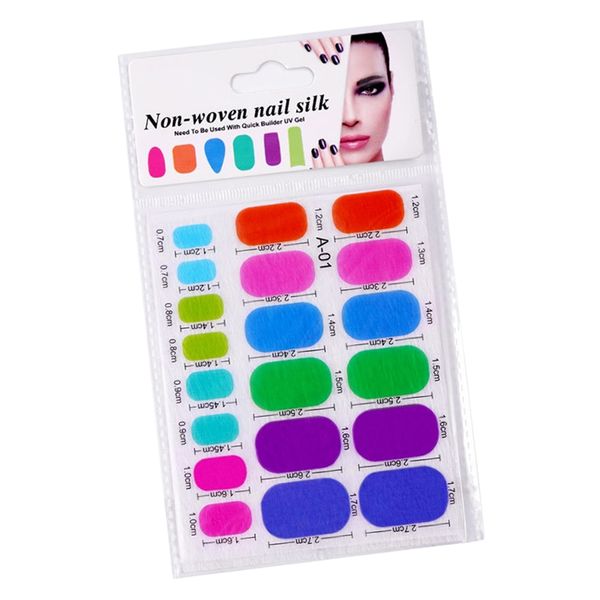 

non-woven nail extension silk acrylic gel nails tips builder fiberglass