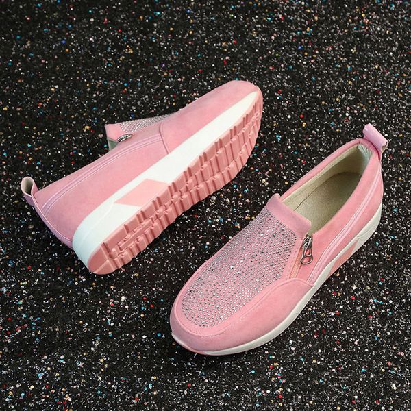 

autumn women loafers plus size43 snake women shoes fashion slip-on shoes woman casual ballet flats female loafers sneakers, Black
