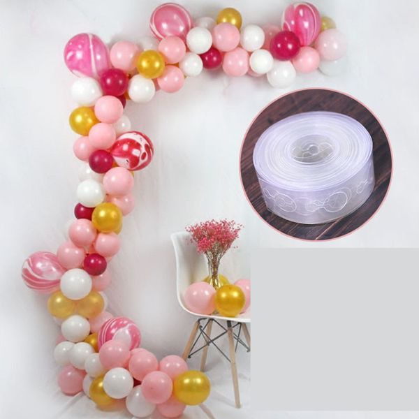 

1pc 5m festival supplies transparent rubber chain helium balloon decoration wedding pvc arch decoration balloon chain party