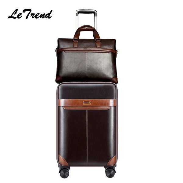 

new suitcase man luggage set business trolley bag rolling travel luggage carry on capacity boarding suitcase