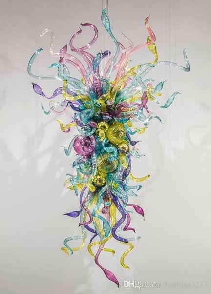 

air shipping 100% mouth blown borosilicate murano glass art chandelier pendant lighting classical pendant modern ceiling lights