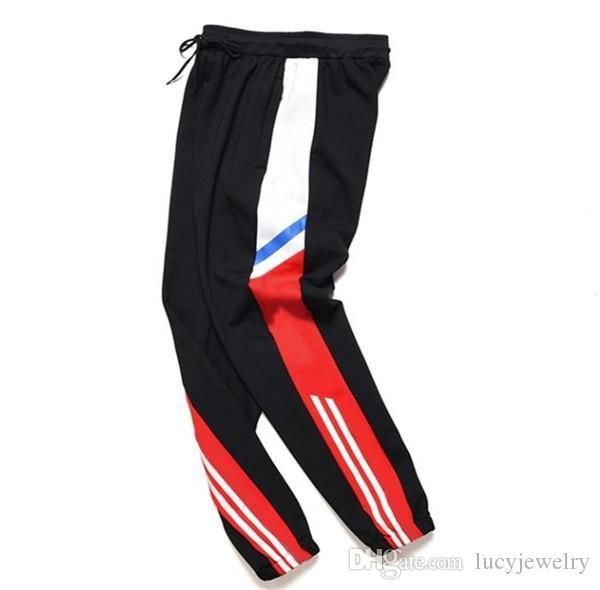 

mens designer pants luxury jogger pants a letter sports pants 4 season fashionable side stripe designer joggers high quality, Black
