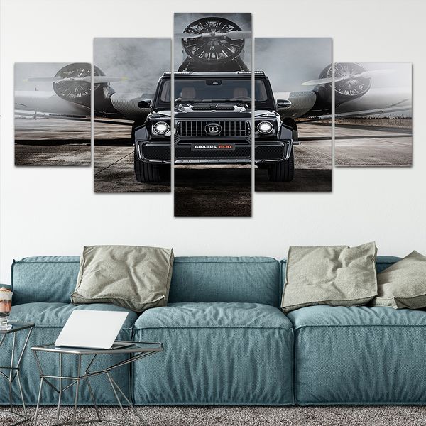 

холст плакаты home decor wall art framework 5 шт. mercedes-benz g800 картины для гостиной hd отпечатки современные автомобильные картины