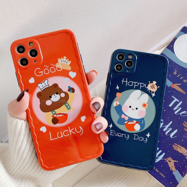 

for iphone 11 pro phone case xs max xr feeding little bear 7 8 x plus couple p frame soft cell phone cases