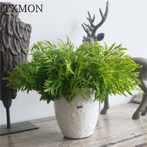 

new product simulation green plant fern potted grass green leaf leaves flower arrangement diy material decorative fake flower