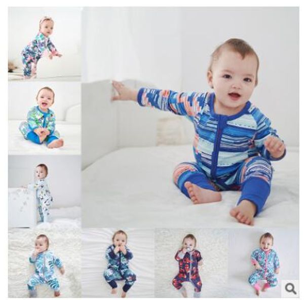 

ins boy girl spring autumn long sleeve cotton zipper romper baby infant o-neck jumpsuit kids toddler clothes onesie kd 008, Blue