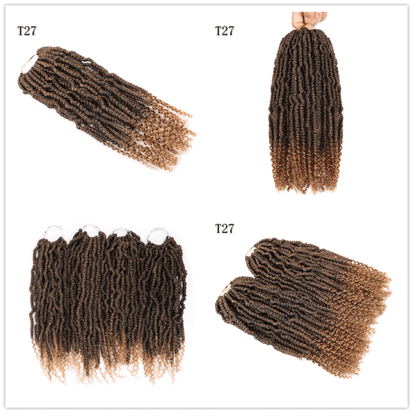 

dhgate wholesale crochet passion twist short hair for passion twist crochet hair extensions synthetic hair weave 14inch bulk curly 2021, Black