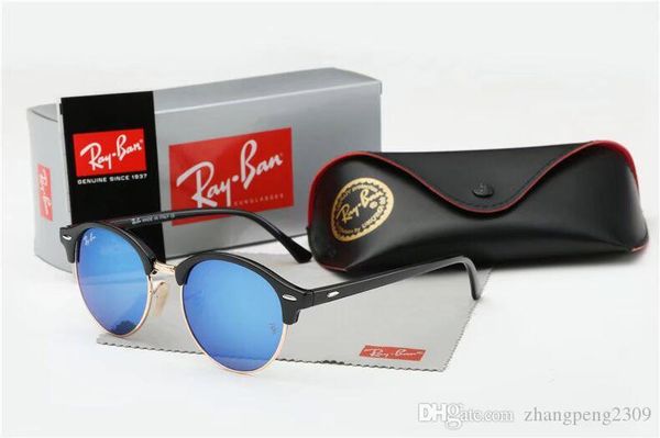 

dxbszdfb brand cолнцезащитные очки металла высокого качества шарнир солнцезащитные очки мужские очки женские солнцезащитные очки uv400 линзы, Blue;gray