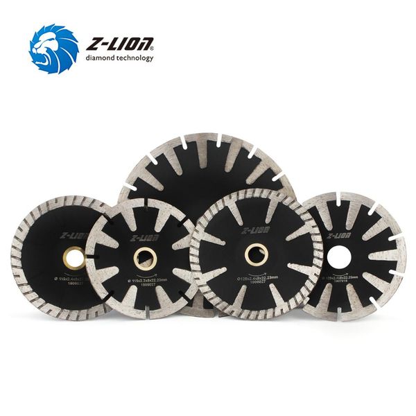 

z-lion 1pc 115/125/180mm diamond concave saw blade protection teeth concrete granite marble stone cutting disc for angle grinder