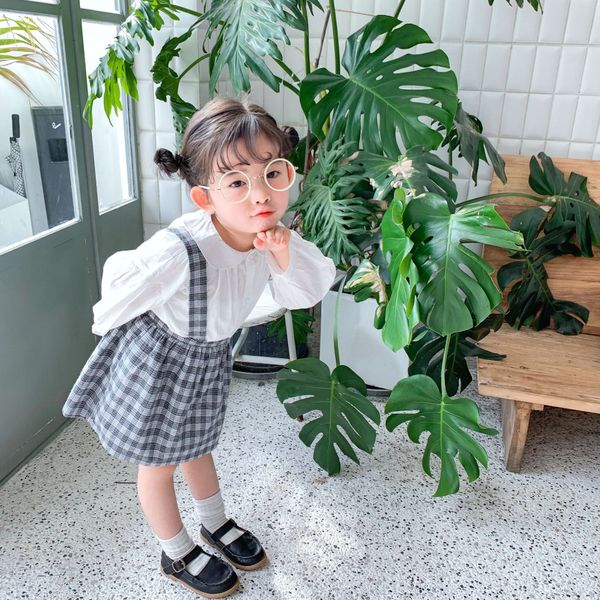 

spring cute baby girls cherry printing doll shirts 2020 baby girl cotton long sleeve base clothing, White;black