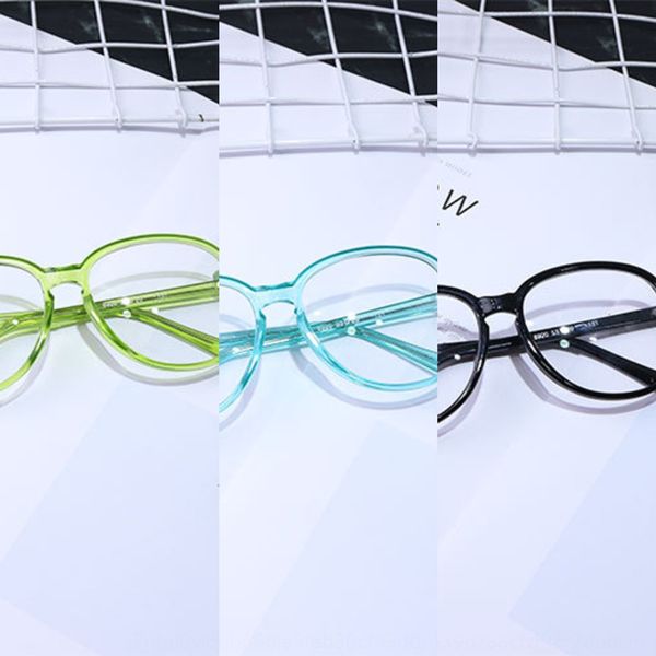 

ni ni myopia frame female transparent plain round face myopia glasses fashionable men's glasses, Silver