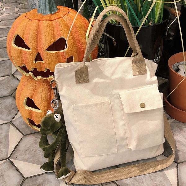 

raged sheep 2019 fashion ladies handbags cloth canvas tote solid color large casual women shoulder messenger bags shopping bag