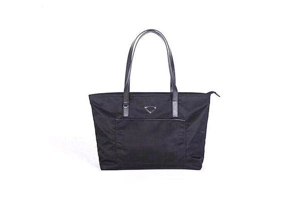 

classic ladies handbags italian luxury designer shopping bags leather handle stitching nylon waterproof fabric casual zipper tote