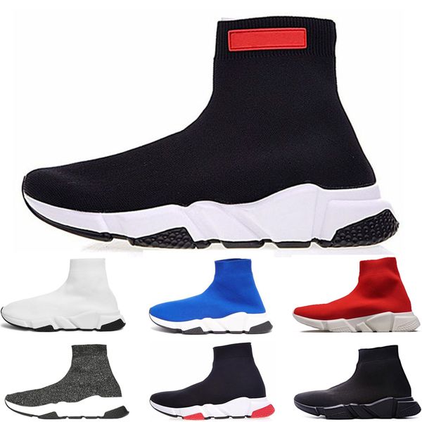 

mens black white socks shoes women triple black white blue red speed trainer casual shoes sneakers race runners men womens sports shoes