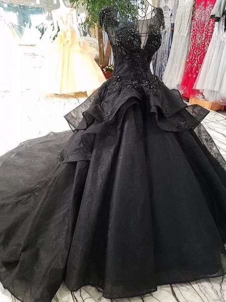 

black jewel a line evening dresses lace applique beaded tiered skirts evening dress pageant celebrity gowns custom made evening gowns, Black;red