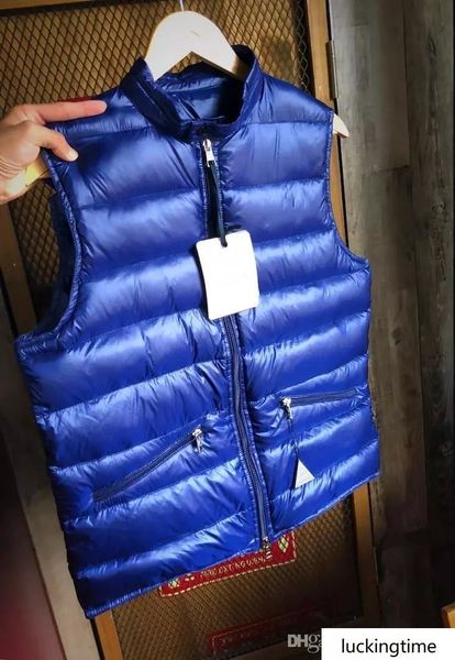 

men s vest white duck sleeveless down jacket warm coats shipping