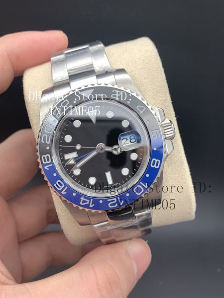 

super n factory v5 version watch 40mm batman 116710ln 116710 126710 pepsi gmt movement mechanical automatic mens watches, Slivery;brown