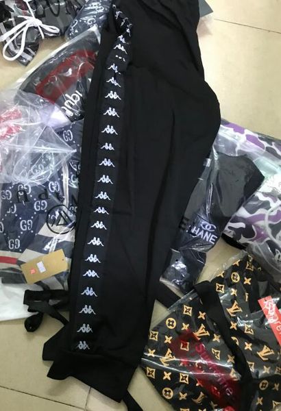 

Men jogger pant new branded draw tring port pant women fa hion de igner jogger, Black