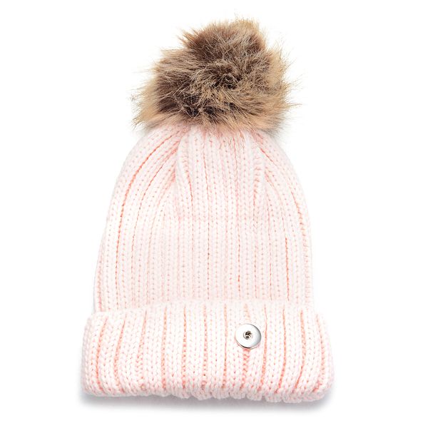 

10pcs/lot 4 colors winter snap knitted hat fits 18mm gingersnaps jewelry nn-701*10, Pink;blue