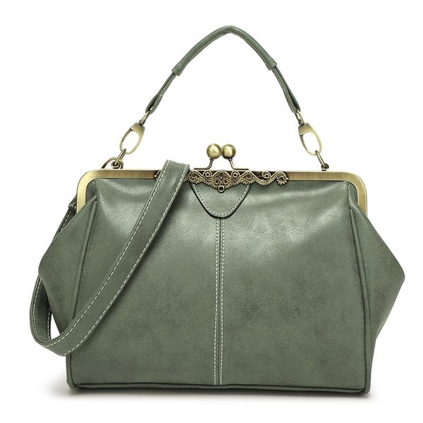 

2019 new european and american women's bags frosted leather clip bag tote bag diagonal shoulder shell