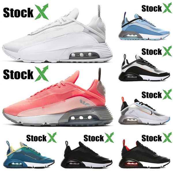 

brand 2090 react run b30 designer mens women white lava glow stock x trainers sports light blue bred designer sneakers 36-45
