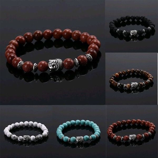 

men women bracelets luxury jewelry bead natural stone jewelry anchor beaded buddha bracelets buddha lava bracelet party favor an2024