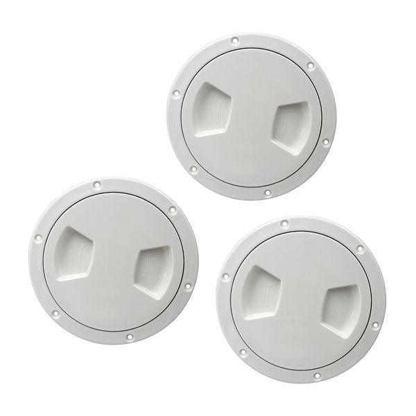 

3pcs marine rv 5 inch access hatch cover twist out deck plate screw, ideal for interior and exterior applications